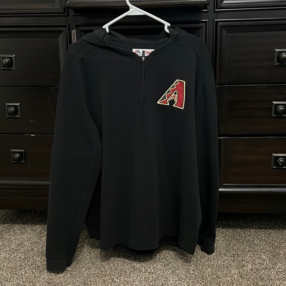 Arizona Diamondbacks Majestic 1/4 Zip Hoodie